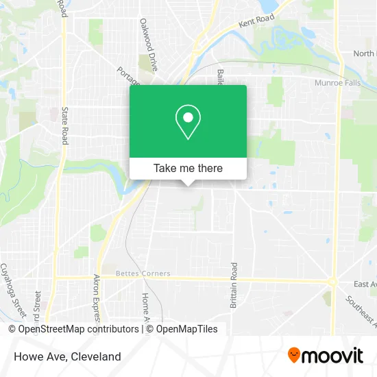 Howe Ave map
