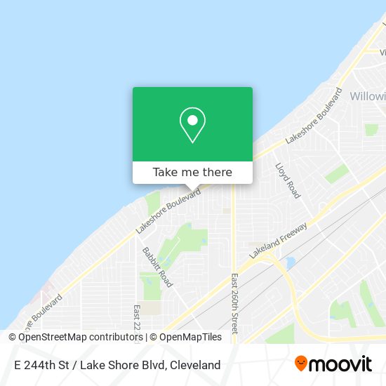 E 244th St / Lake Shore Blvd map