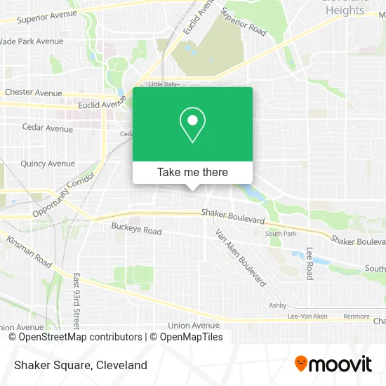Shaker Square map