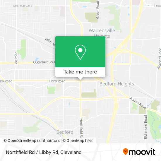 Northfield Rd / Libby Rd map