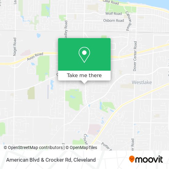 American Blvd & Crocker Rd map