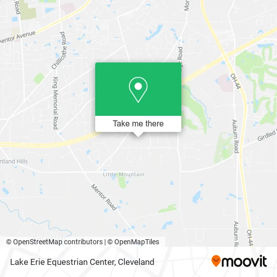 Lake Erie Equestrian Center map