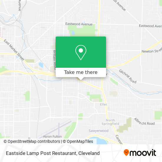 How to get to Eastside Lamp Post Restaurant in Akron by Bus?