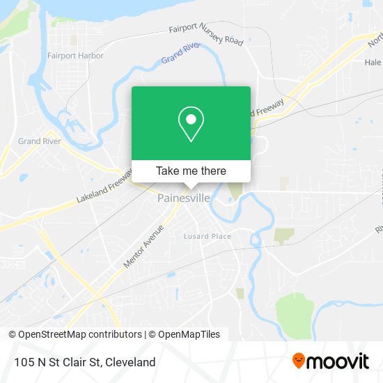 Mapa de 105 N St Clair St