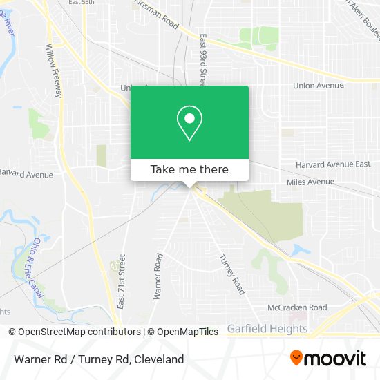 Mapa de Warner Rd / Turney Rd