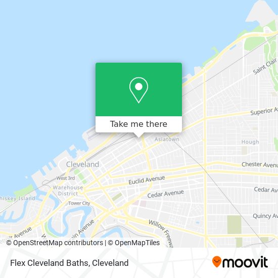 Mapa de Flex Cleveland Baths