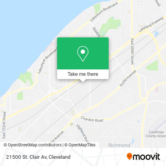 21500 St. Clair Av map