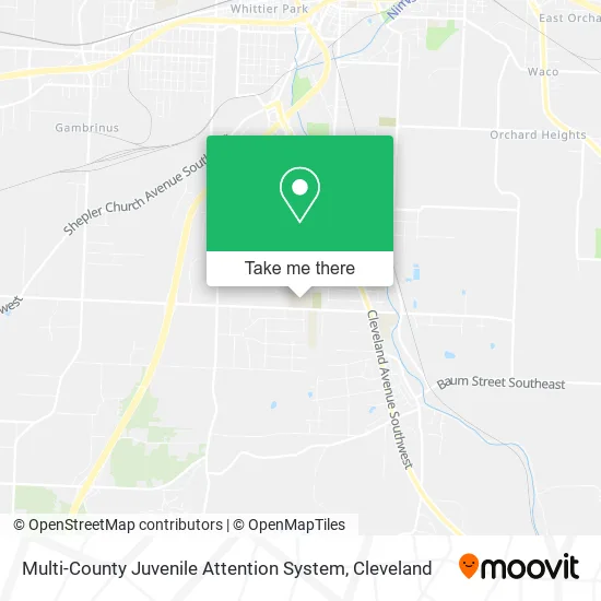 Multi-County Juvenile Attention System map