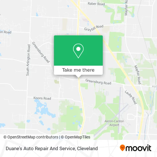 Duane's Auto Repair And Service map