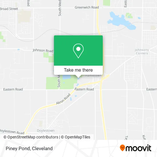 Piney Pond map