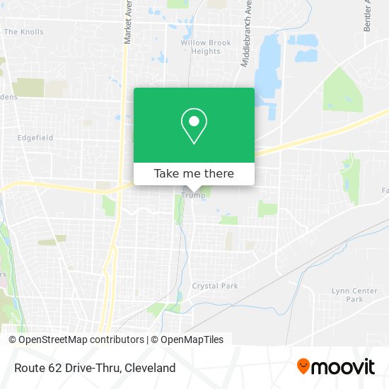 Route 62 Drive-Thru map
