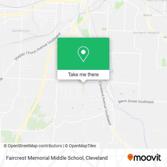 Mapa de Faircrest Memorial Middle School
