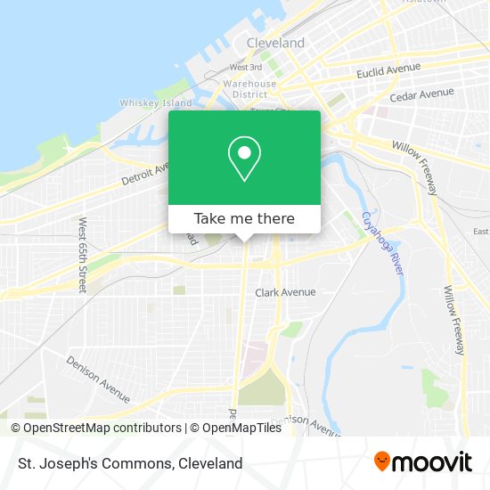 St. Joseph's Commons map