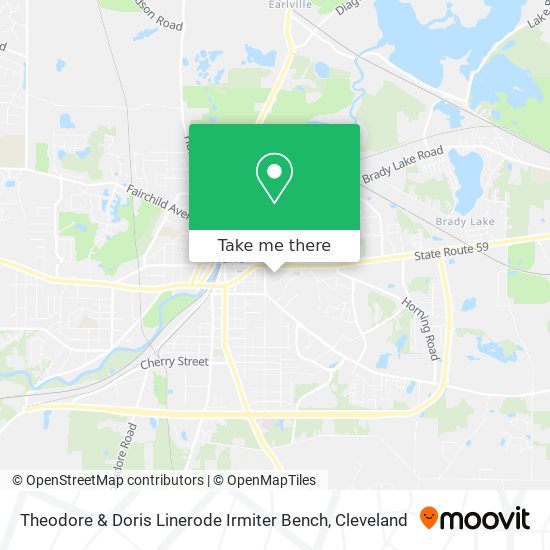 Theodore & Doris Linerode Irmiter Bench map