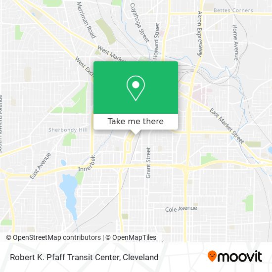 Robert K. Pfaff Transit Center map