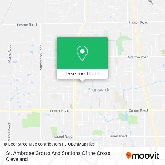 St. Ambrose Grotto And Stations Of the Cross map