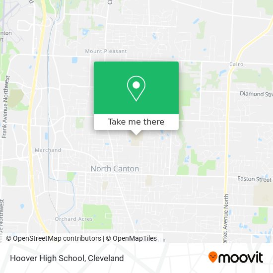 Hoover High School map