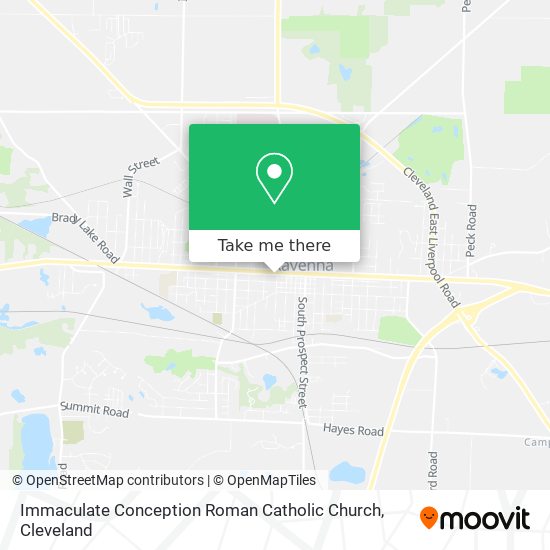 Immaculate Conception Roman Catholic Church map