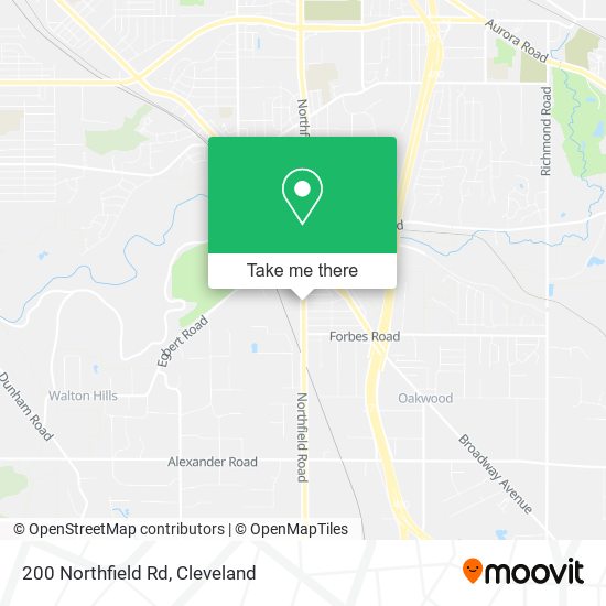 200 Northfield Rd map