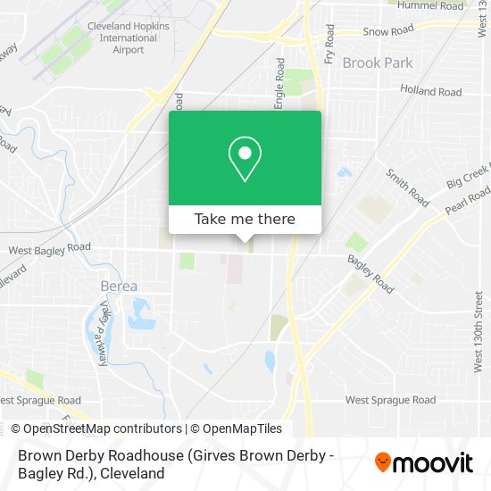 Brown Derby Roadhouse (Girves Brown Derby - Bagley Rd.) map