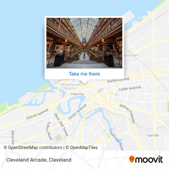Cleveland Arcade map