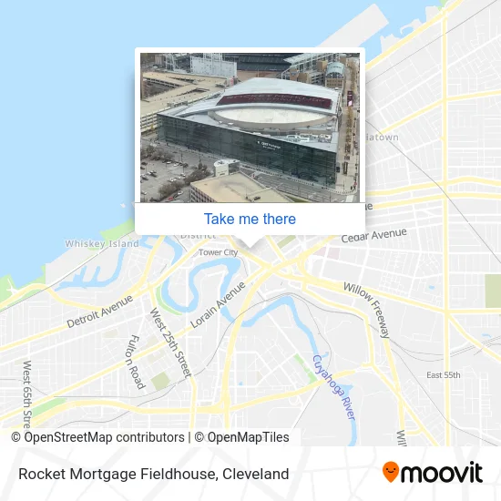 Mapa de Rocket Mortgage Fieldhouse