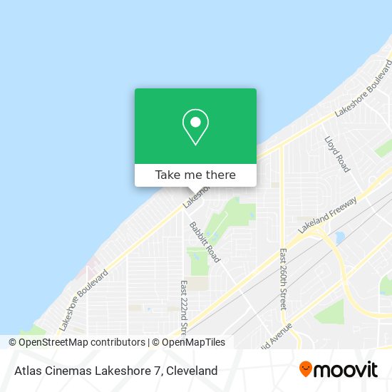 Atlas Cinemas Lakeshore 7 map
