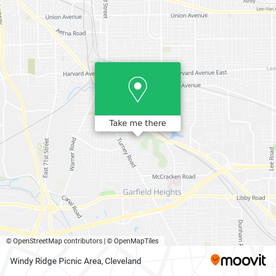 Windy Ridge Picnic Area map