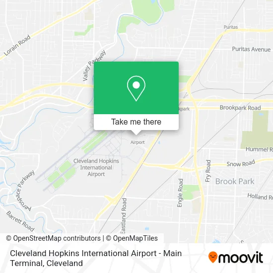 Cleveland Hopkins International Airport - Main Terminal map