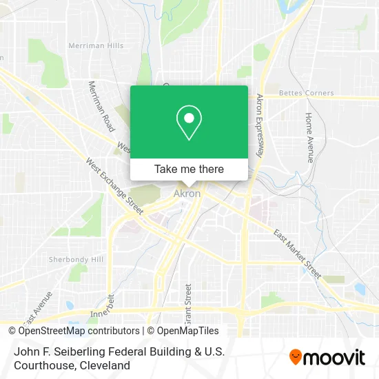 John F. Seiberling Federal Building & U.S. Courthouse map