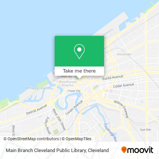 Main Branch Cleveland Public Library map