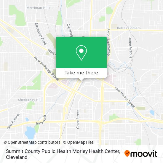 Mapa de Summit County Public Health Morley Health Center