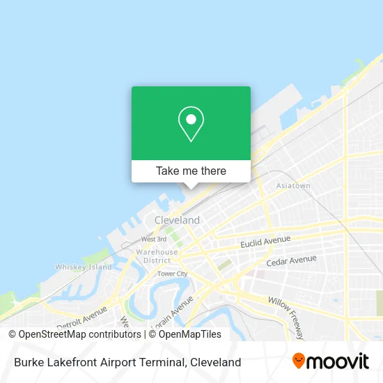 Burke Lakefront Airport Terminal map