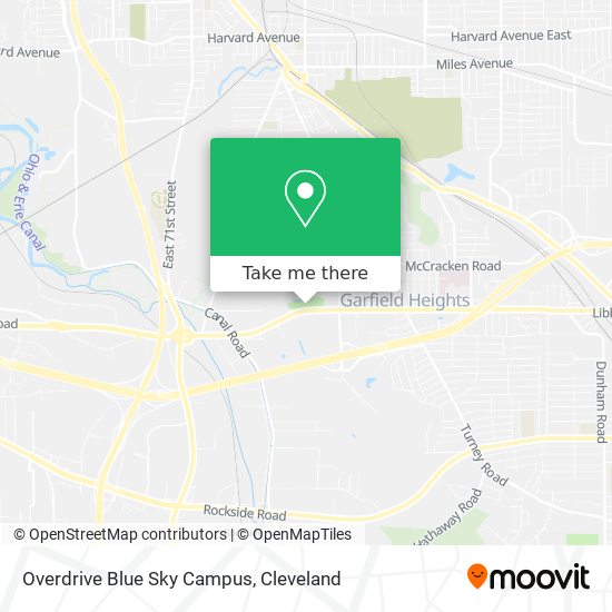 Mapa de Overdrive Blue Sky Campus