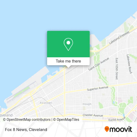 Mapa de Fox 8 News