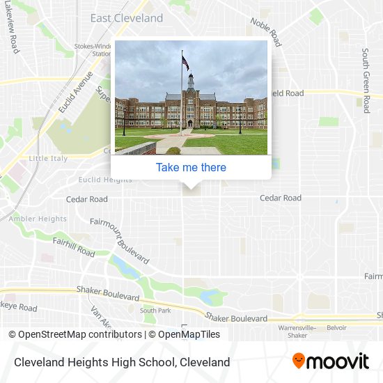 Cleveland Heights High School map