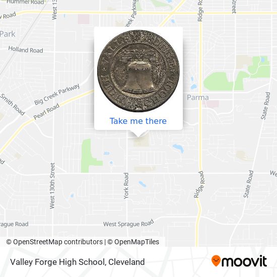 Mapa de Valley Forge High School