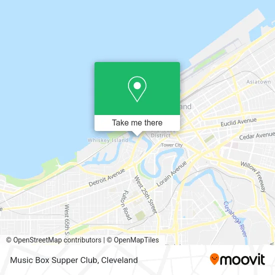 Music Box Supper Club map