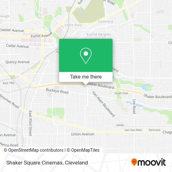 Shaker Square Cinemas map