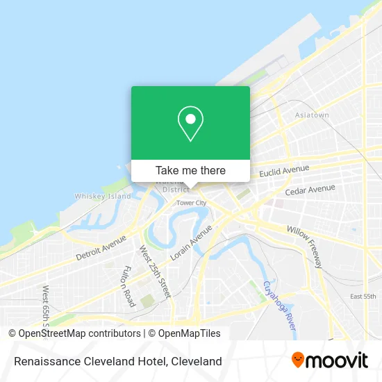 Renaissance Cleveland Hotel map