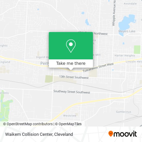 Mapa de Waikem Collision Center