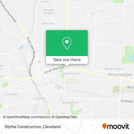 Blythe Construction map