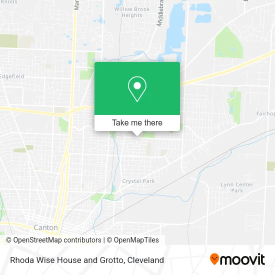 Rhoda Wise House and Grotto map