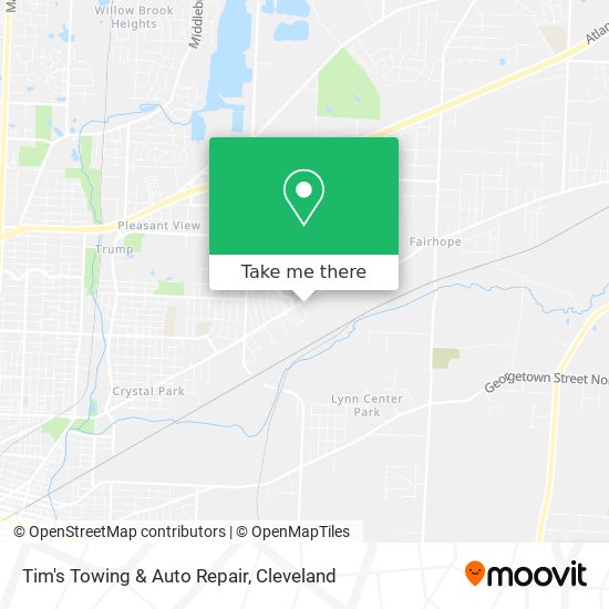 Tim's Towing & Auto Repair map
