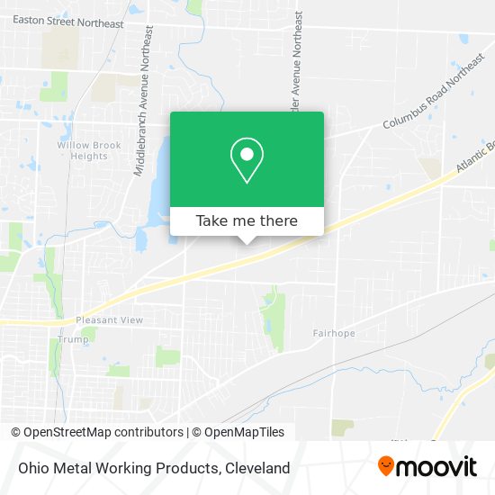 Ohio Metal Working Products map