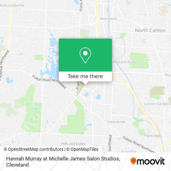 Hannah Murray at Michelle James Salon Studios map