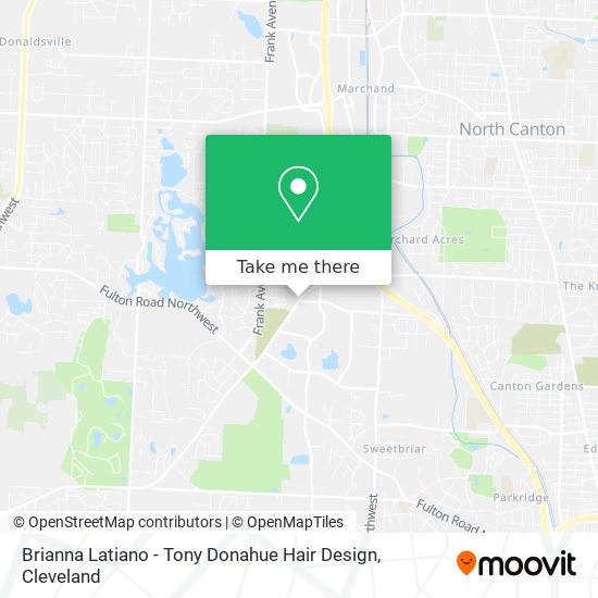 Brianna Latiano - Tony Donahue Hair Design map