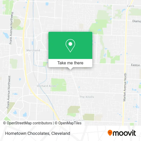 Hometown Chocolates map