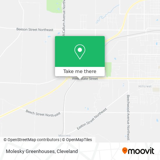 Molesky Greenhouses map
