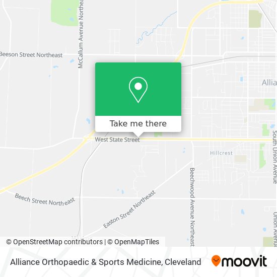 Mapa de Alliance Orthopaedic & Sports Medicine